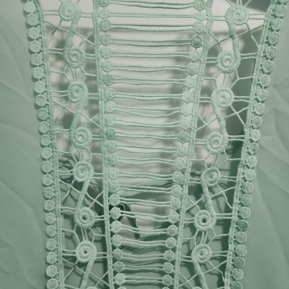 Zac & Rachel mint green top, sz XL - Picture 5 of 6